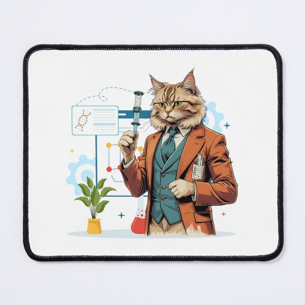 Item preview, Cat Professor in the Lab designed and sold by yuki-hana.