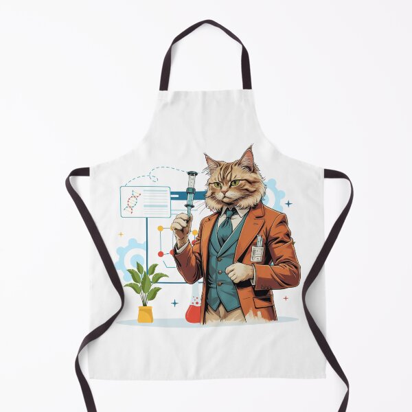 Item preview, Cat Professor in the Lab designed and sold by yuki-hana.