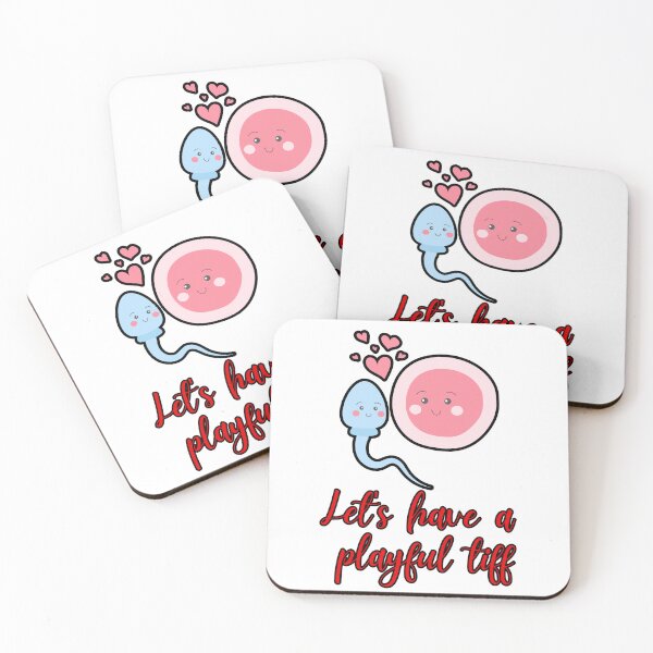 Item preview, Let’s Have a Playful Tiff – Cute Sperm and Egg Love Funny Couple Design designed and sold by FilzArt.
