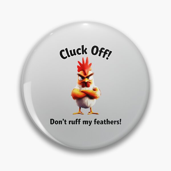 Item preview, Cluck Off Funny Angry Rooster Pun designed and sold by Dakson Design - Fantasy Art.