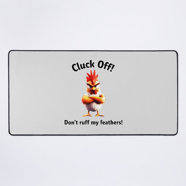 Item preview, Cluck Off Funny Angry Rooster Pun designed and sold by Dakson Design - Fantasy Art.