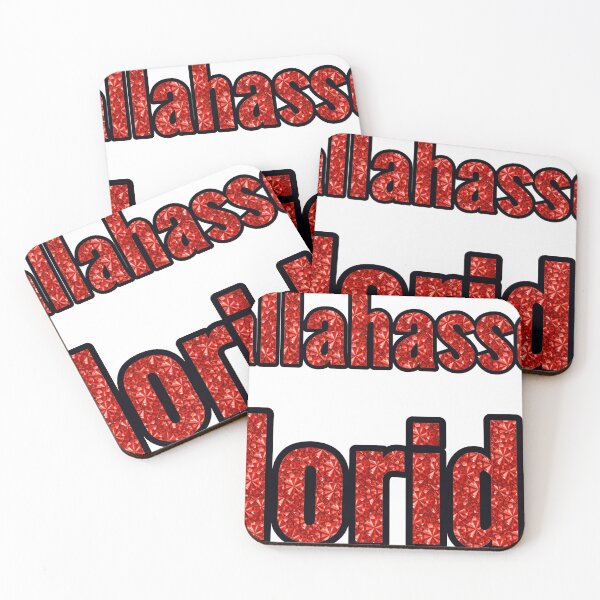 Item preview, Tallahassee Florida City Name With Red Rhinestone designed and sold by TheIconSmith.