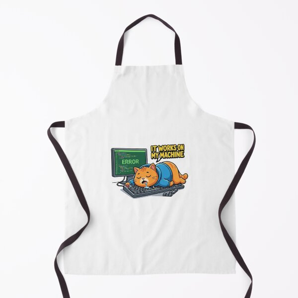 Item preview, "It Works On My Machine" Funny Programmer Cat designed and sold by Zenith Design.