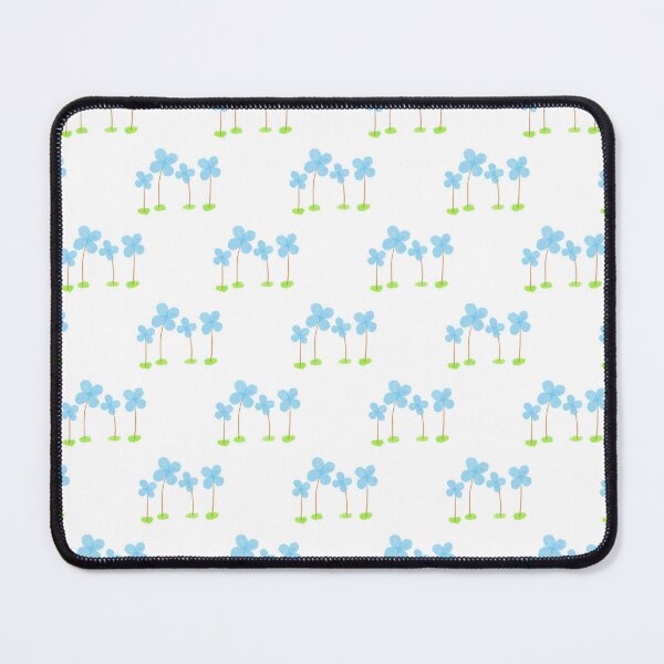 Item preview, A seamless abstract pattern of lovely blue floral motifs on a white background. designed and sold by sutas2520.