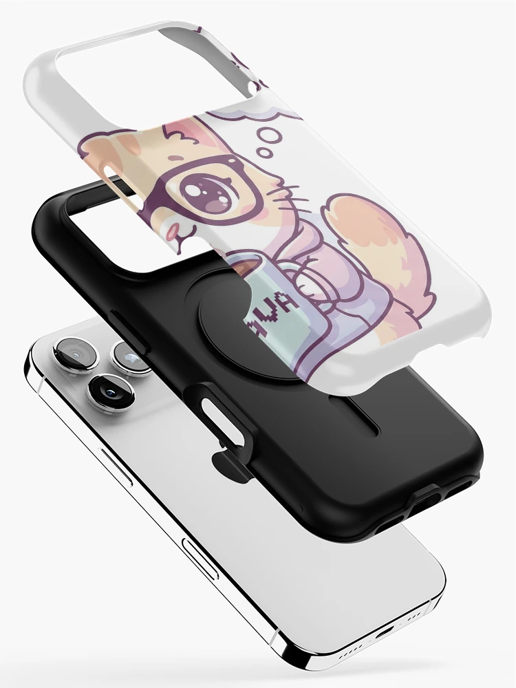 Thumbnail 2 of 4, iPhone Case, "Cute Java Coder Cat - 'while(coffee) code();'" designed and sold by Zenith Design.