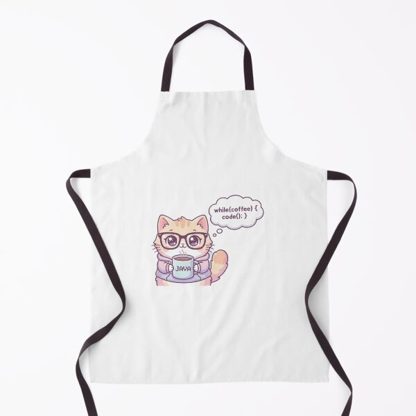 Item preview, "Cute Java Coder Cat - 'while(coffee) code();'" designed and sold by Zenith Design.