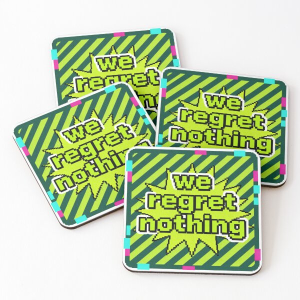 Item preview, We Regret Nothing Pixel Art - Retro Gaming Meme designed and sold by PictorialWhimsy.