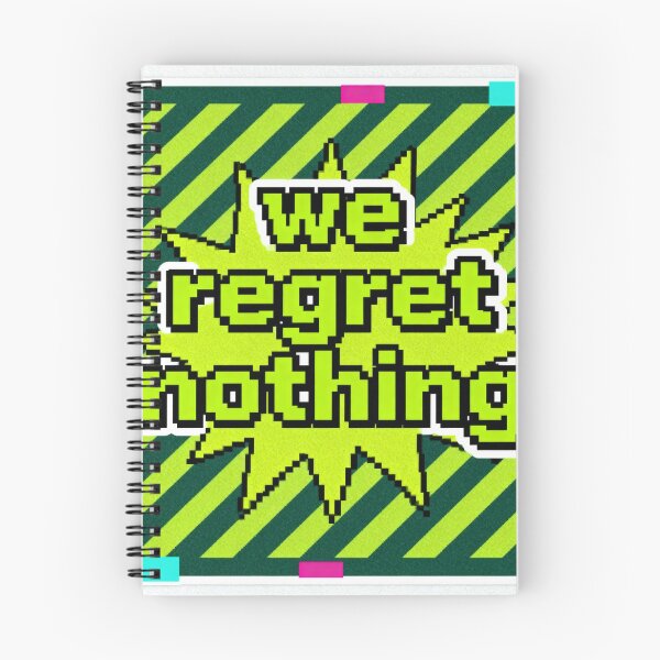 Item preview, We Regret Nothing Pixel Art - Retro Gaming Meme designed and sold by PictorialWhimsy.