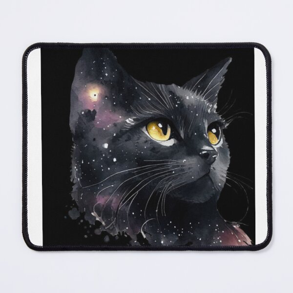 Item preview, Stargazer Soul - Cosmic Galaxy Cat Art designed and sold by Mahuahsan.