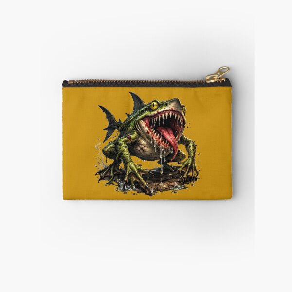 Item preview, Frog-shark hybrid monster in action designed and sold by FroggyOnly.