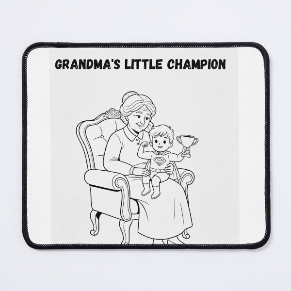 Item preview, Grandma's Little Champion - Cute Grandson gift design designed and sold by Mastalina99.