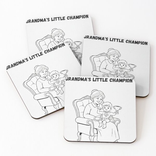 Item preview, Grandma's Little Champion - Cute Grandson gift design designed and sold by Mastalina99.