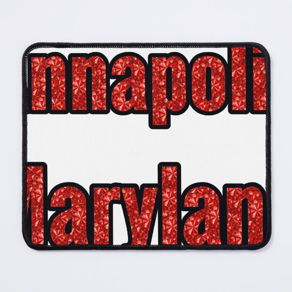 Item preview, Annapolis Maryland City Name With Red Rhinestone designed and sold by TheIconSmith.