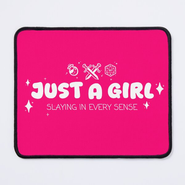 Item preview, Just A Girl Slaying In Every Sense Logo designed and sold by Side Quest Illustrations.