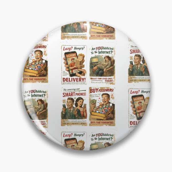 Item preview, Modern Life Vintage Ads - Satirical Retro Poster Collection designed and sold by freackly.