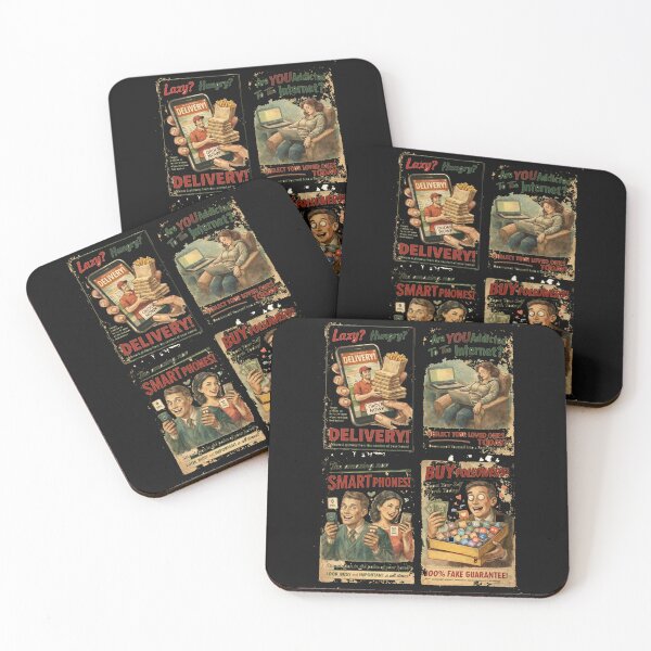 Item preview, Modern Life Vintage Ads - Satirical Retro Poster Collection designed and sold by freackly.