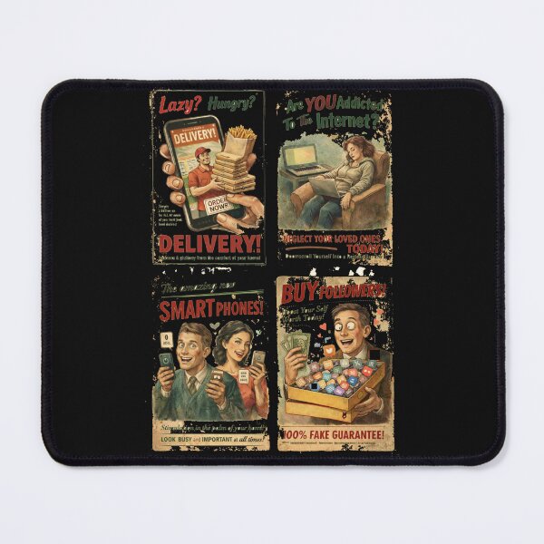 Item preview, Modern Life Vintage Ads - Satirical Retro Poster Collection designed and sold by freackly.