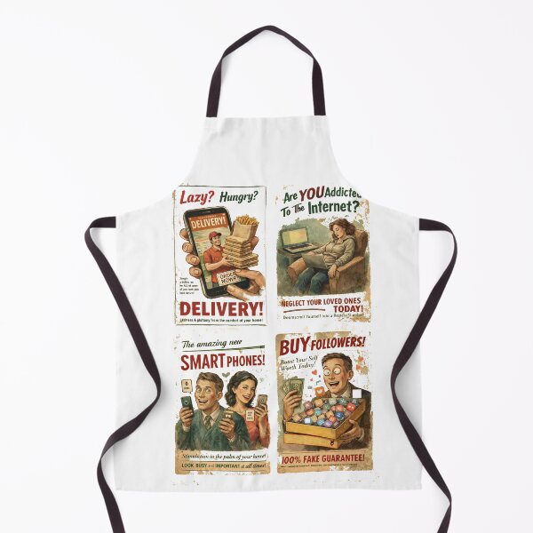 Item preview, Modern Life Vintage Ads - Satirical Retro Poster Collection designed and sold by freackly.