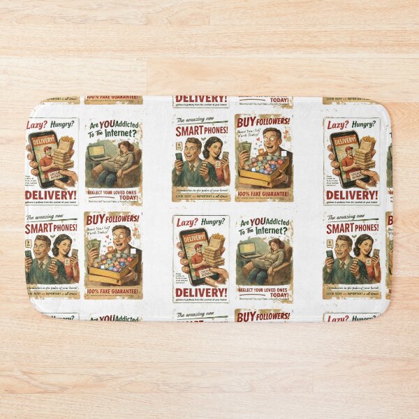 Item preview, Modern Life Vintage Ads - Satirical Retro Poster Collection designed and sold by freackly.