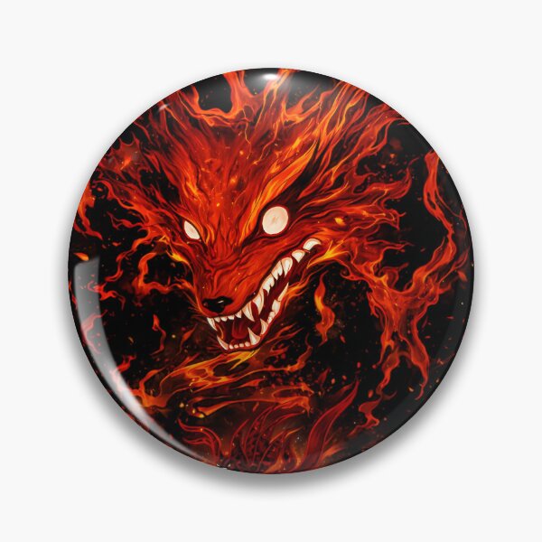 Item preview, Demonic Fire Fox – Epic Blazing Anime Spirit Design designed and sold by Emilysalae.