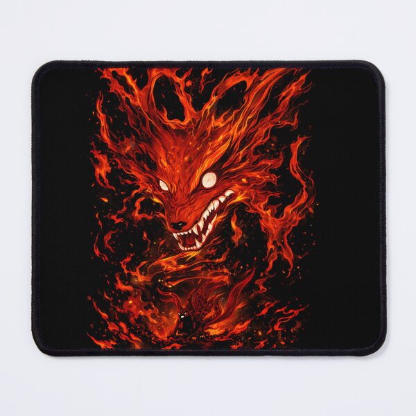Item preview, Demonic Fire Fox – Epic Blazing Anime Spirit Design designed and sold by Emilysalae.