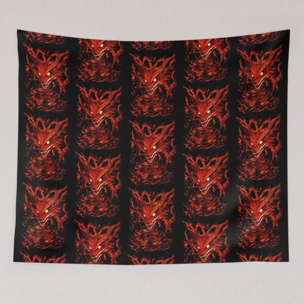 Item preview, Demonic Fire Fox – Epic Blazing Anime Spirit Design designed and sold by Emilysalae.