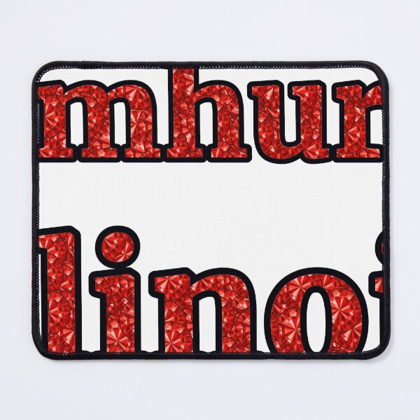 Item preview, Elmhurst Illinois City Name With Red Rhinestone designed and sold by TheIconSmith.