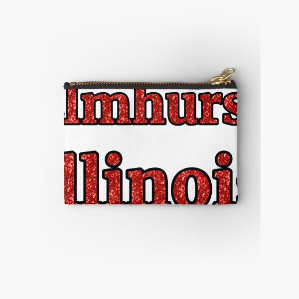Item preview, Elmhurst Illinois City Name With Red Rhinestone designed and sold by TheIconSmith.