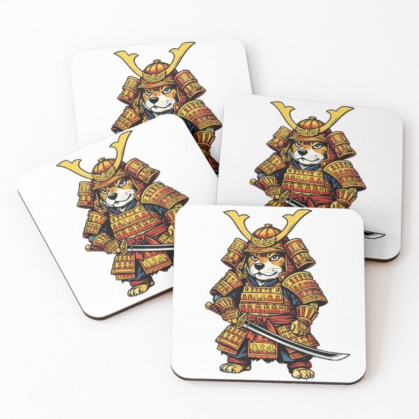 Item preview, Samurai Dog Warrior – Armored Shiba Inu Illustration designed and sold by myforestfog.