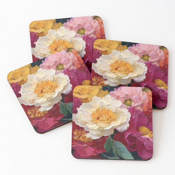 Item preview, Romantic Peonies – Abstract Floral Radiance designed and sold by daila70.