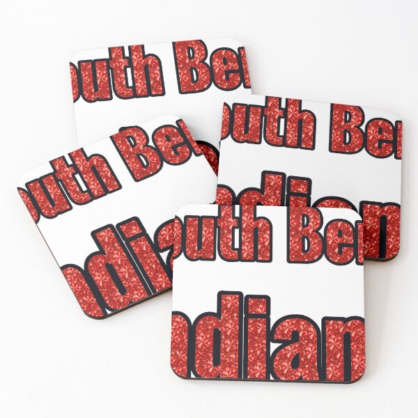 Item preview, South Bend Indiana City Name With Red Rhinestone designed and sold by TheIconSmith.