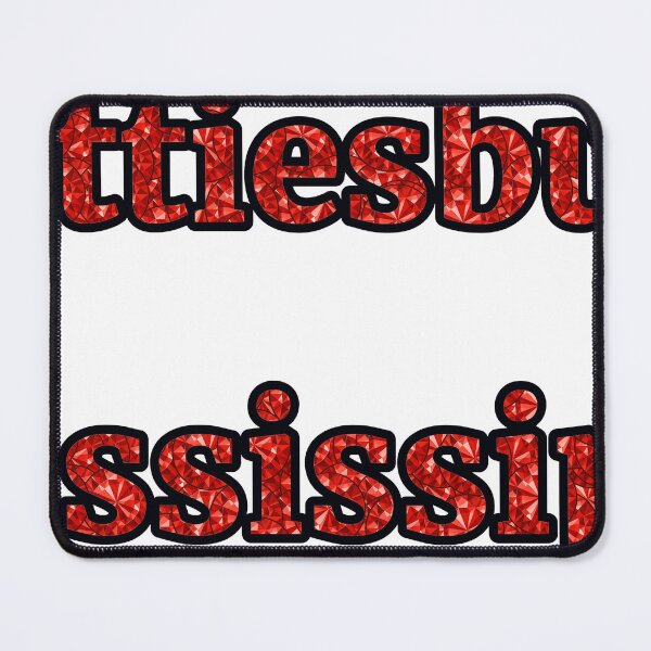 Item preview, Hattiesburg Mississippi City Name With Red Rhinestone designed and sold by TheIconSmith.