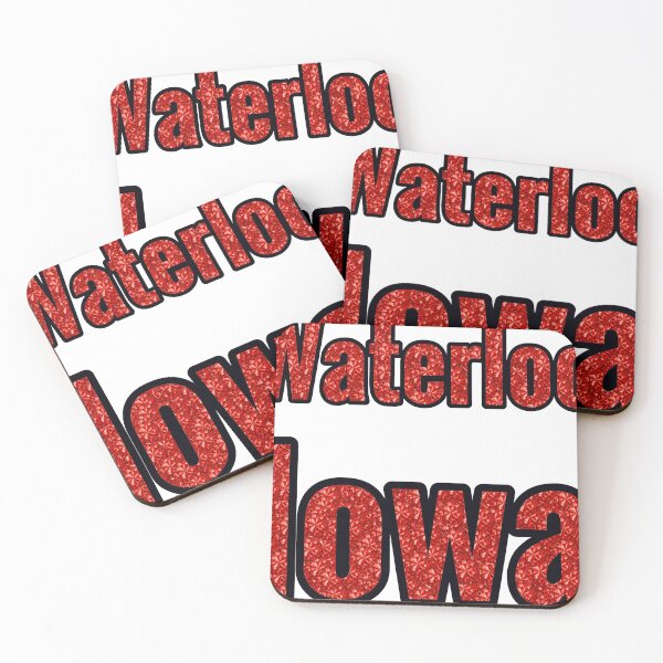 Item preview, Waterloo Iowa City Name With Red Rhinestone designed and sold by TheIconSmith.