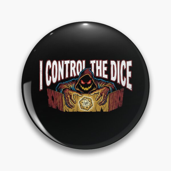Item preview, I Control The Dice Scary Game Master D20 RPG Fantasy designed and sold by Fenay Designs.