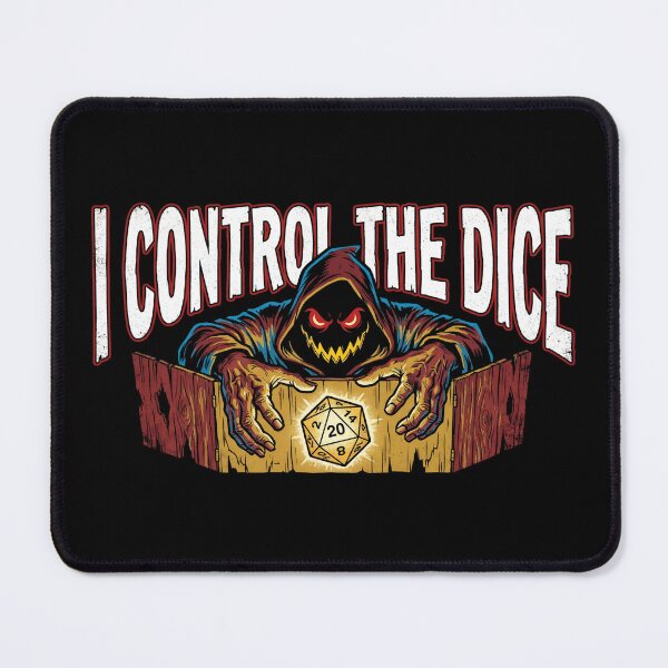 Item preview, I Control The Dice Scary Game Master D20 RPG Fantasy designed and sold by Fenay Designs.