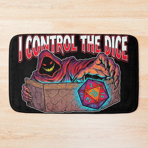 Item preview, I Control The Dice Evil Game Master D20 RPG Humor designed and sold by Fenay Designs.
