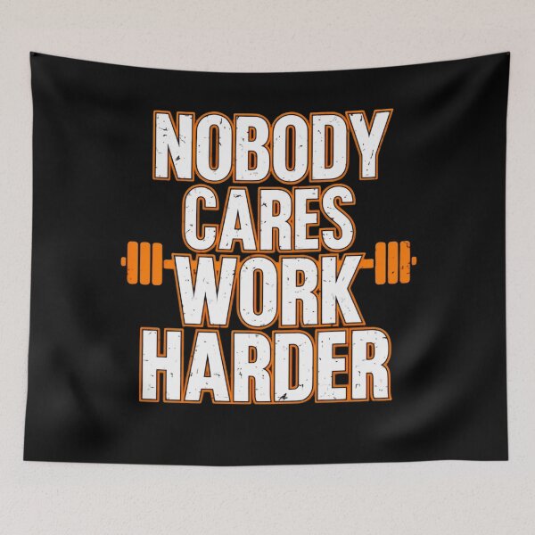 Item preview, Nobody Cares Work Harder Orange Power Athlete Energy designed and sold by SkeletonsDanger.