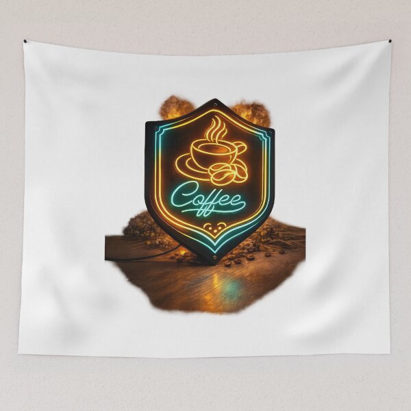 Item preview, Neon Coffee Shield designed and sold by Les-Ink-Studio.