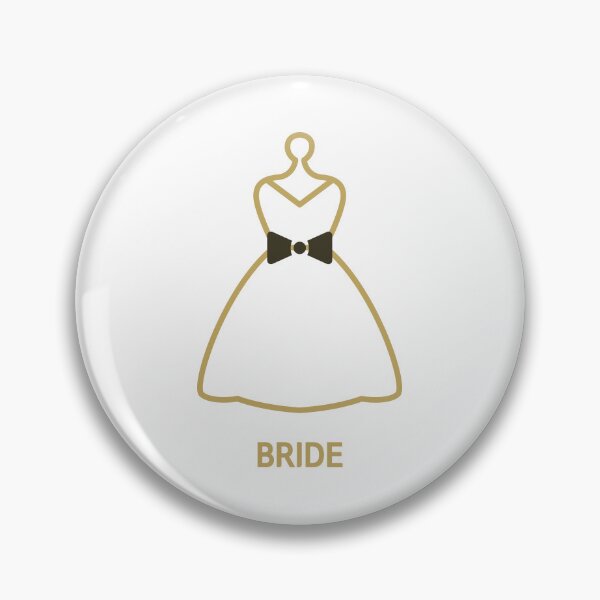 Item preview, Minimal Gold & Black Line Bride Dress Illustration | Elegant Bridal Typography Design designed and sold by JOOKDesign.
