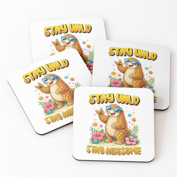 Item preview, Stay Wild Stay Awesome Pangolin. designed and sold by Mr Lee.
