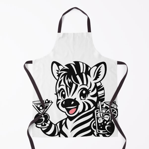 Item preview, Funny Zebra with Cocktails Shirt – Party Animal Riso Print Humor designed and sold by WAUZ.