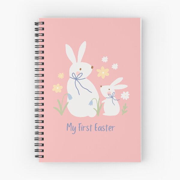 Item preview, My First Easter Baby T-Shirt - Pastel Bunny and Wildflower Illustration - Cute Spring Infant Bodysuit Graphic - Hand-Drawn Nursery Style Easter Art - Baby's First Holiday Keepsake designed and sold by Tamer ⭐⭐⭐⭐⭐.