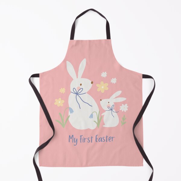 Item preview, My First Easter Baby T-Shirt - Pastel Bunny and Wildflower Illustration - Cute Spring Infant Bodysuit Graphic - Hand-Drawn Nursery Style Easter Art - Baby's First Holiday Keepsake designed and sold by Tamer ⭐⭐⭐⭐⭐.
