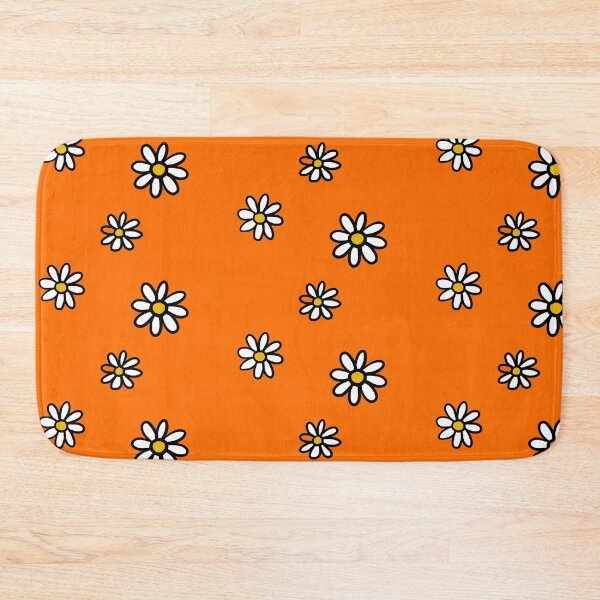 Item preview, Simple White Daisy Orange designed and sold by Prints by Jen Star.