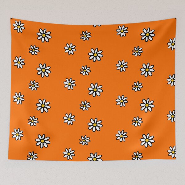 Item preview, Simple White Daisy Orange designed and sold by Prints by Jen Star.