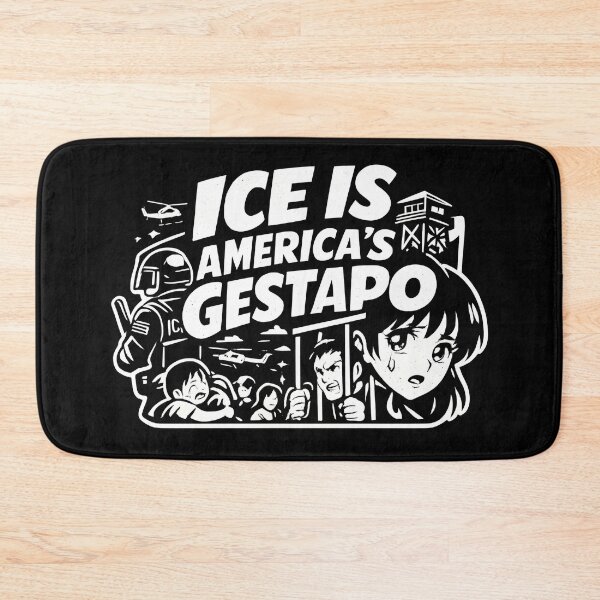 Item preview, Anti ICE Gestapo Protest Shirt – Satirical Typography Riso Print designed and sold by WAUZ.