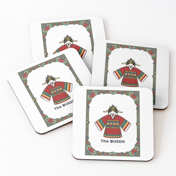 Item preview, Korean Queen Hanbok Illustration | Royal Traditional Korea Aesthetic Design designed and sold by JOOKDesign.