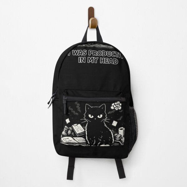 Item preview, I Was Productive In My Head — ADHD Cat designed and sold by VibeOffline Studio.