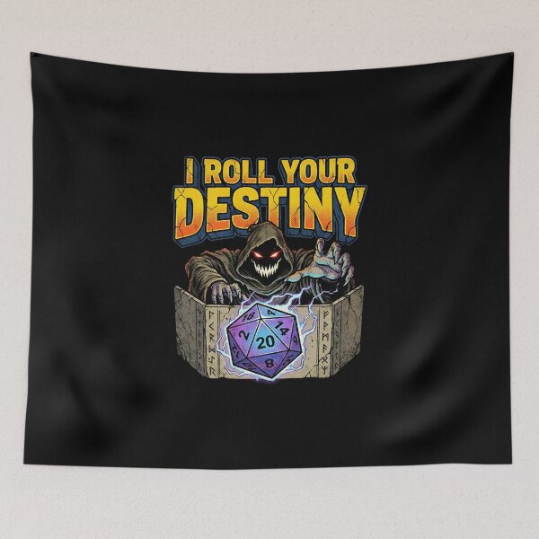 Item preview, I Roll Your Destiny Game Master D20 Dice Fantasy RPG designed and sold by Fenay Designs.