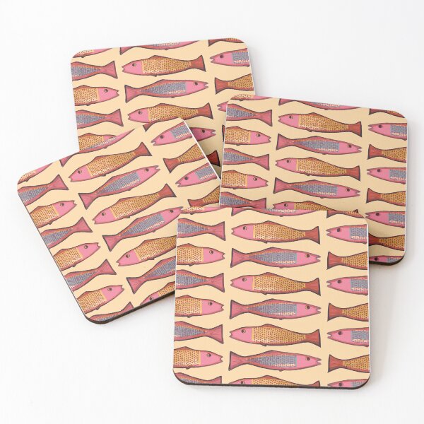 Item preview, cute illustrated fish pattern  designed and sold by designsbymollyt.